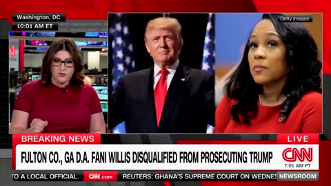 🚨CNN is absolutely LOSING IT over Fani Willis being disqualified from case against Trump.