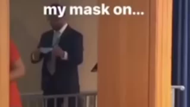 Mask Hypocrisy at the highest level