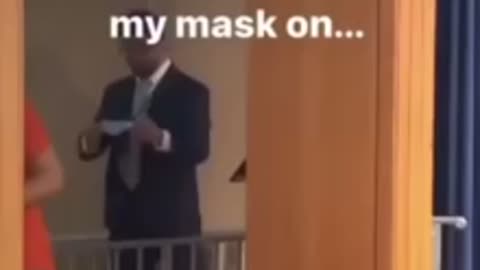Mask Hypocrisy at the highest level