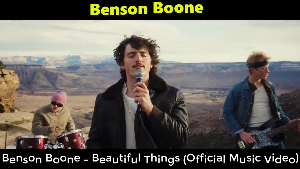 Benson Boone - Beautiful Things Official Music Video