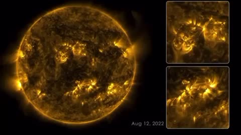 Sun (close view) from space