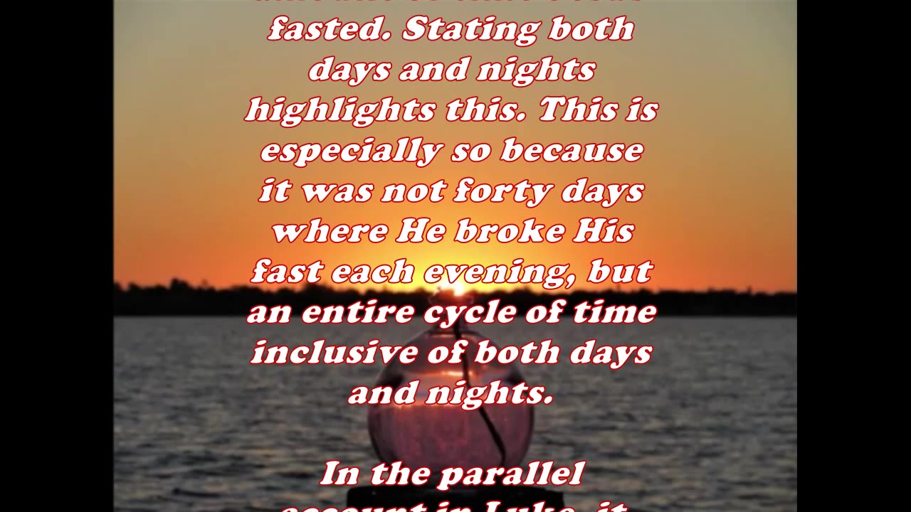 The Book of Matthew 4:2 - Daily Bible Verse Commentary