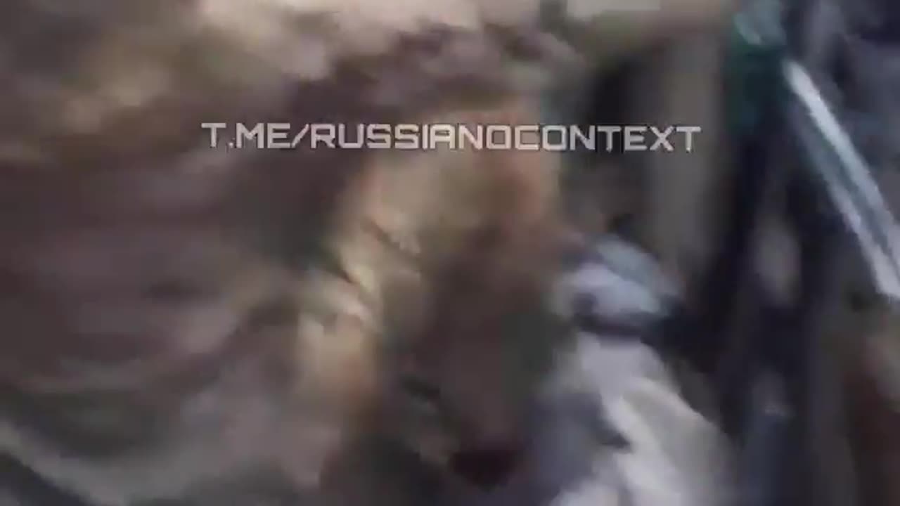 Russian Soldier's Gun Explodes