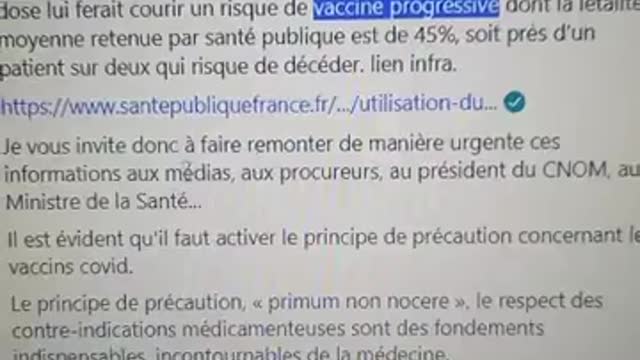 Principe précaution vaccin covid / Contre indications vaccin variole !