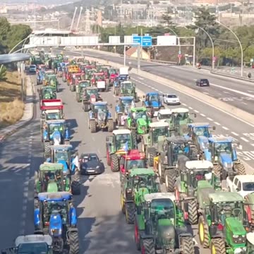 2000 hiszpańskich rolników protestuje przeciwko wyniszczającej polityce globalistycznej.