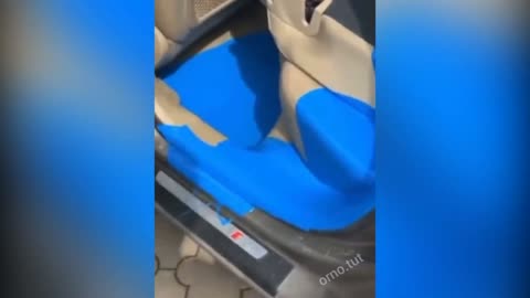 Don't carry paint in the car