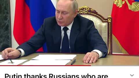 Putin Thanks Russians who are helping Ukrainian refugees