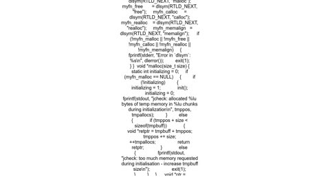 Overriding &#39;malloc&#39; using the LD_PRELOAD mechanism