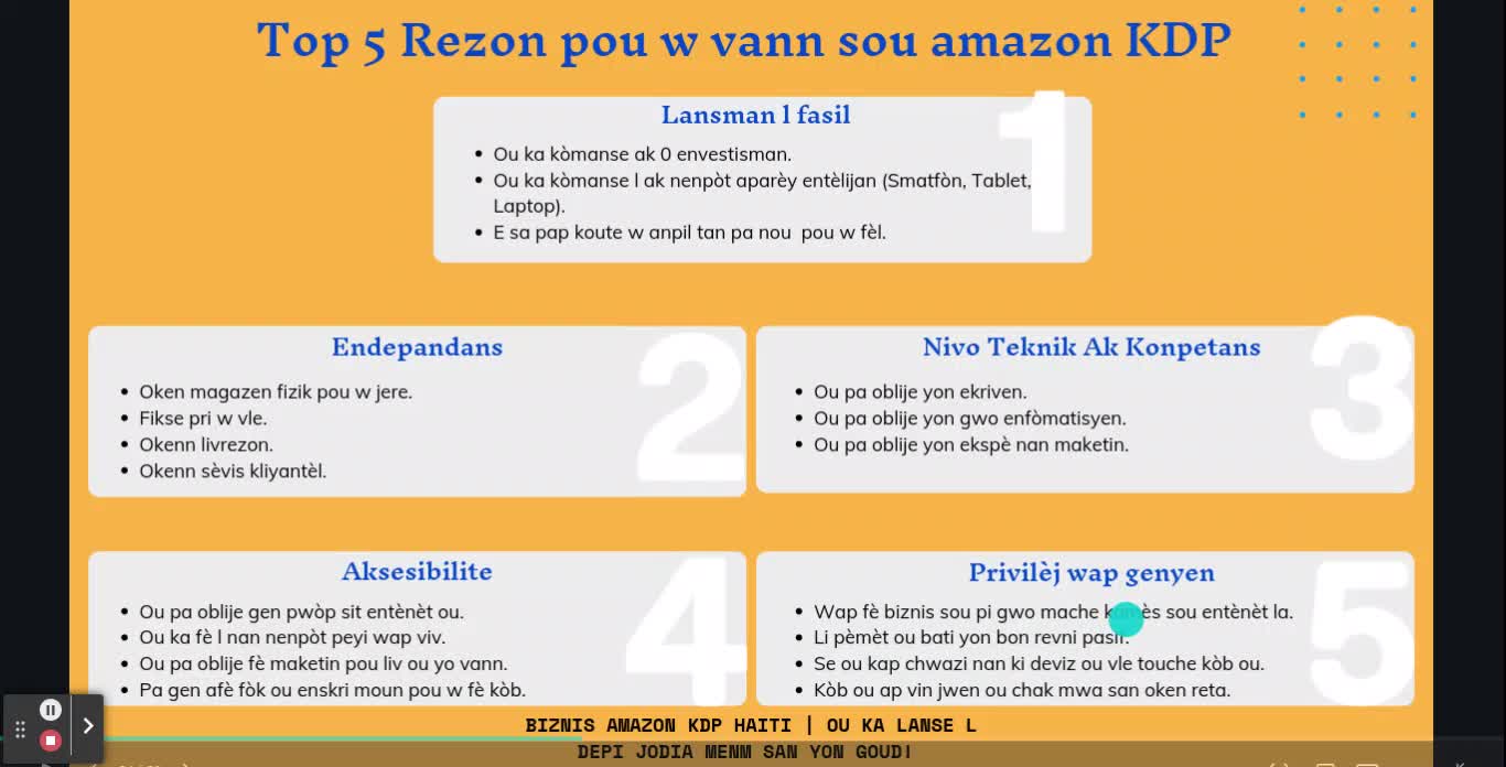 Top 5 rezon ki fe biznis Amazon KDP a ka yon bon opotinite pou ou