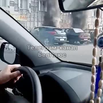 Eyewitnesses report that a store in the market is on fire.