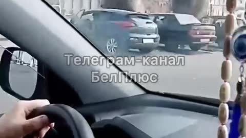 Eyewitnesses report that a store in the market is on fire.