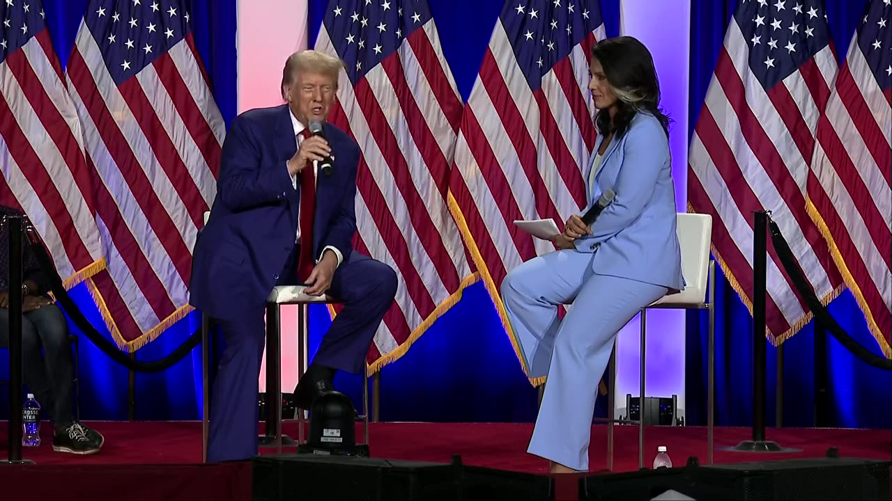 Trump participates in a Town Hall moderated by Tulsi Gabbard