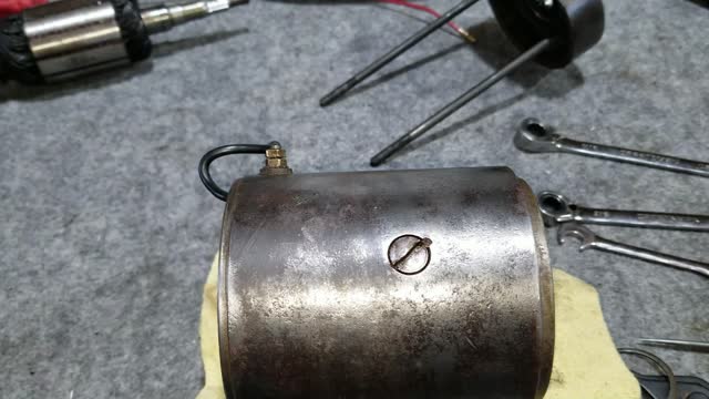 Harley Davidson Model 61 Two Brush Generator rebuild and restoration