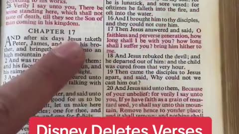 Disney deleting verses from the Bible ?