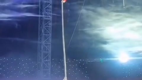 Circus show great tightrope walkers