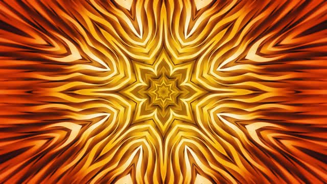 Gold Floral Abstract Background