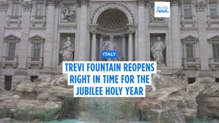 Rome's Trevi Fountain reopens right in time for Vatican's Jubilee