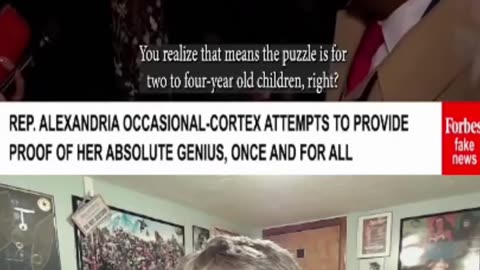 AOC tries to prove she is a 'genius'.