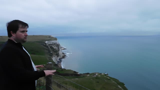 Looking out towards France on the White Cliffs of Dover (2015)