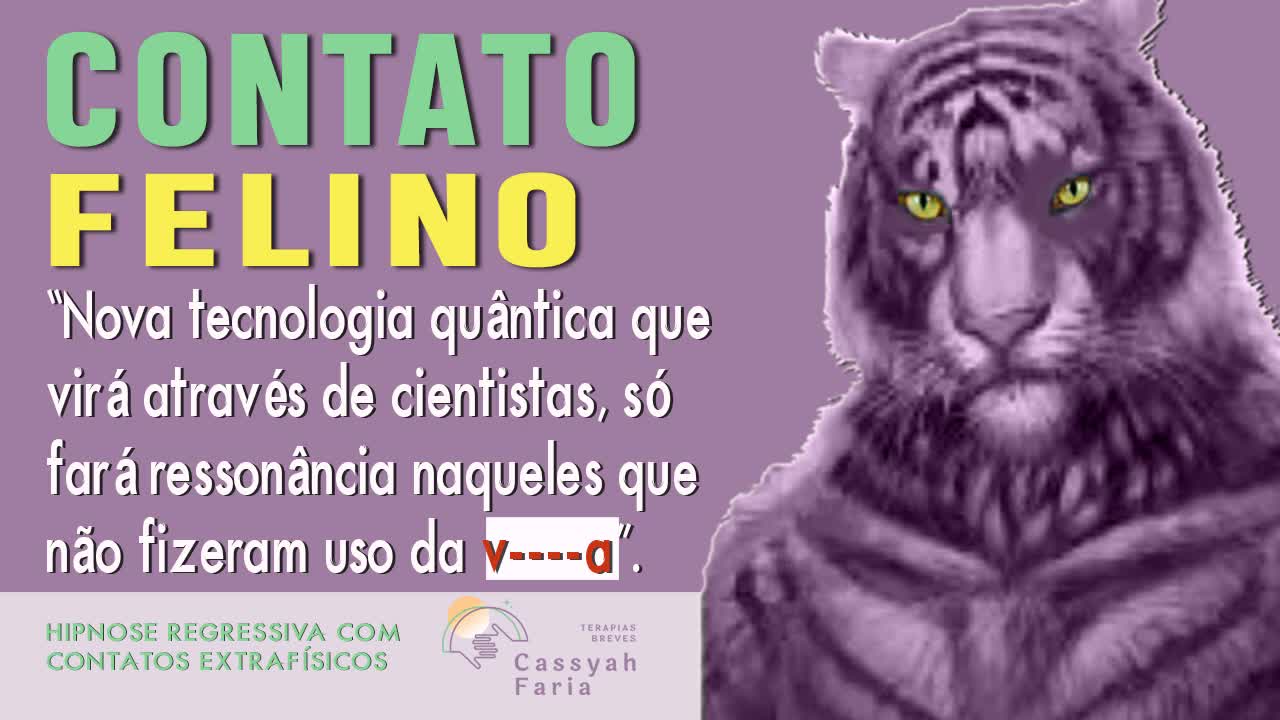 HIPNOSE REGRESSIVA COM CONTATOS EXTRAFÍSICOS - CONTATO FELINO