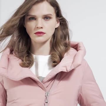 High-quality winter women's jacket mid-length hooded cotton