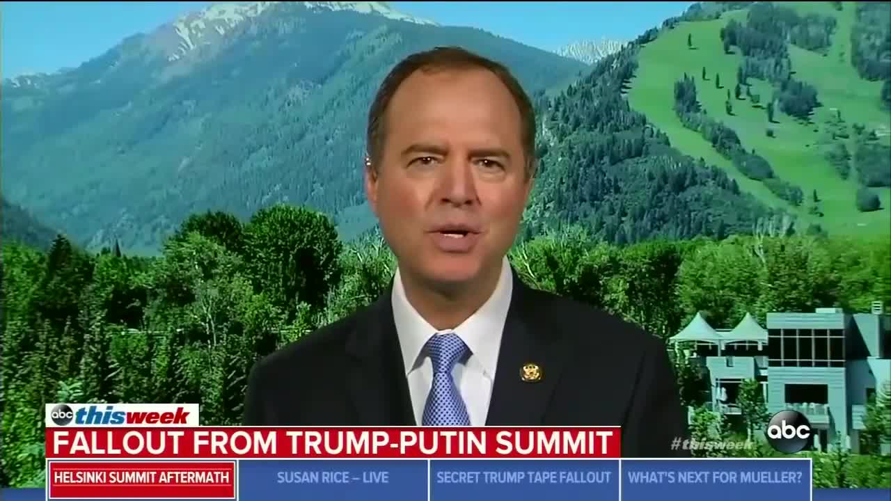 Adam Schiff accuses president of money laundering.