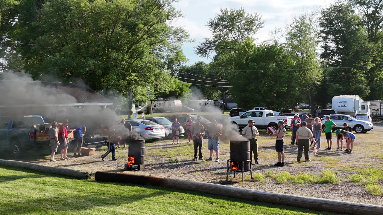 VFW Post 6878 Flag Day Flag Retirement Event