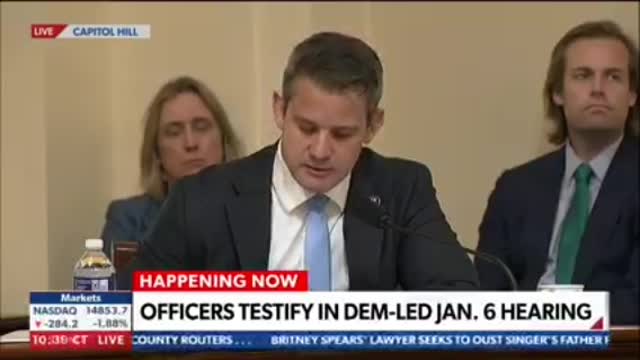 Jan 6 cmte hearing- An emotional Adam Kinzinger crìticizes his own party.