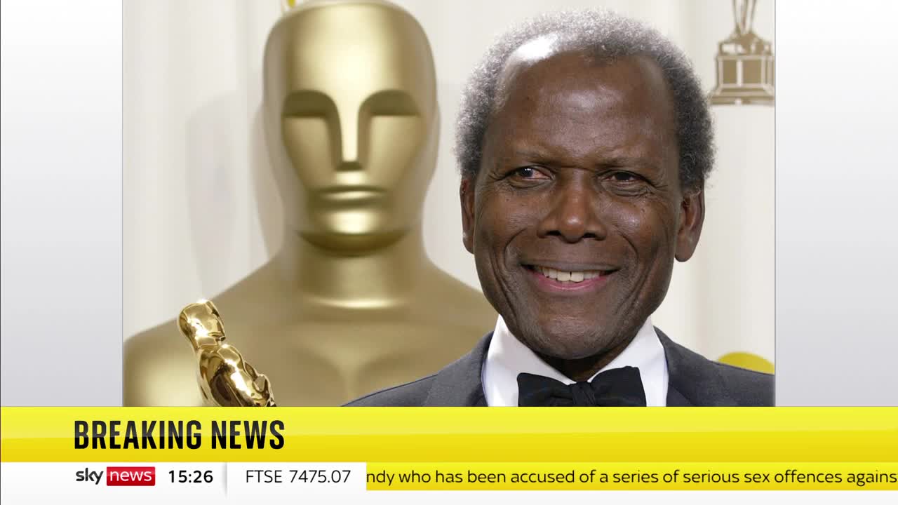 Sir Sidney Poitier dies at the age of 94...