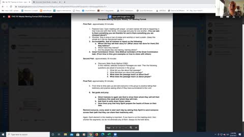 T4T Training Topic "Meeting Format"