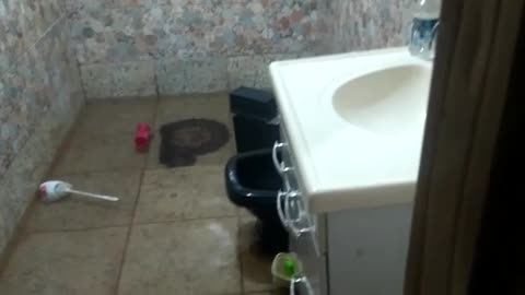 rain floods home in brazil