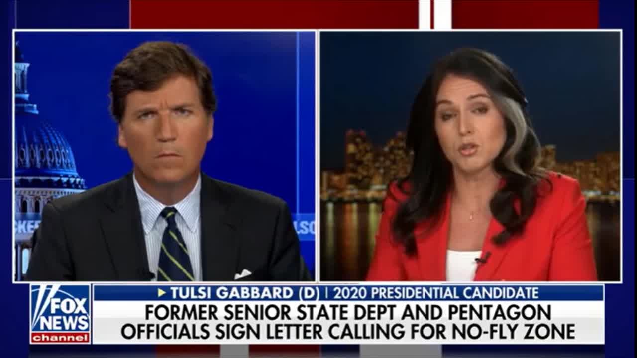 Tulsi Gabbard - Leaders Should Work on Negotiated Settlement Rather than Escalation with No Fly Zone