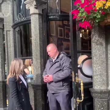 Woman kicked out of pub in London for wearing Palestine sticker. The English