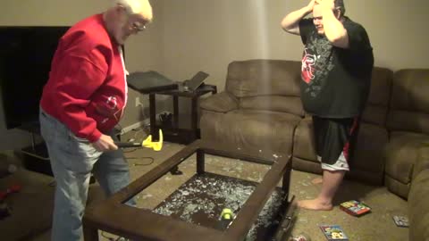 ANGRY GRANDPA DESTROYS PS4!