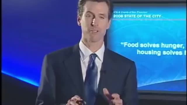 Gavin Newsom vows to end homelessness in San Fransisco in 10 year...in 2008