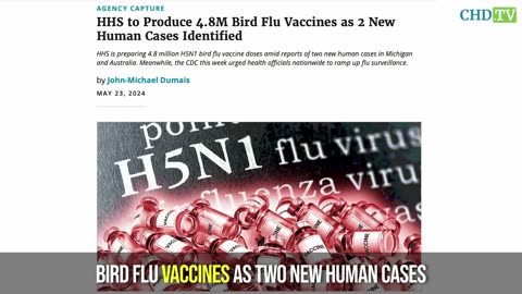 RED FLAG: HHS to Produce 4.8M BIRD FLU Vaccines