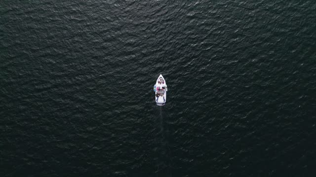 Mid-river boat