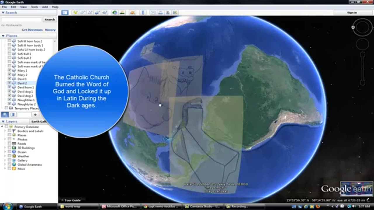 The Devil And Mary On Google Earth Mapping Out End Days