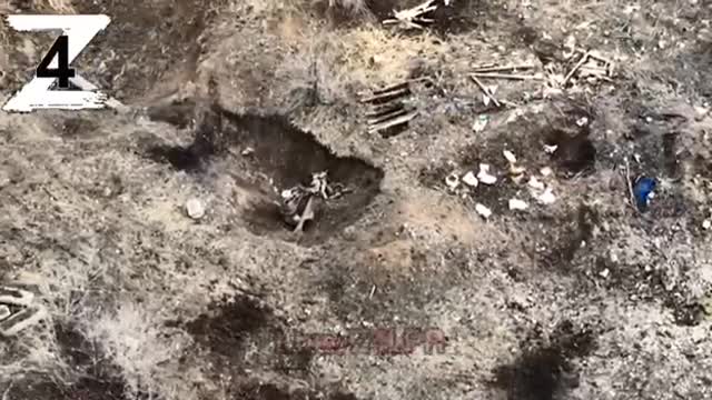 💢 Russian Artillery at work on Ukrainian entrenchment