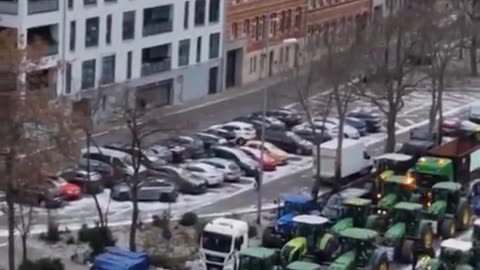 Farmer protest Germany - Erfurt 8.1.2024