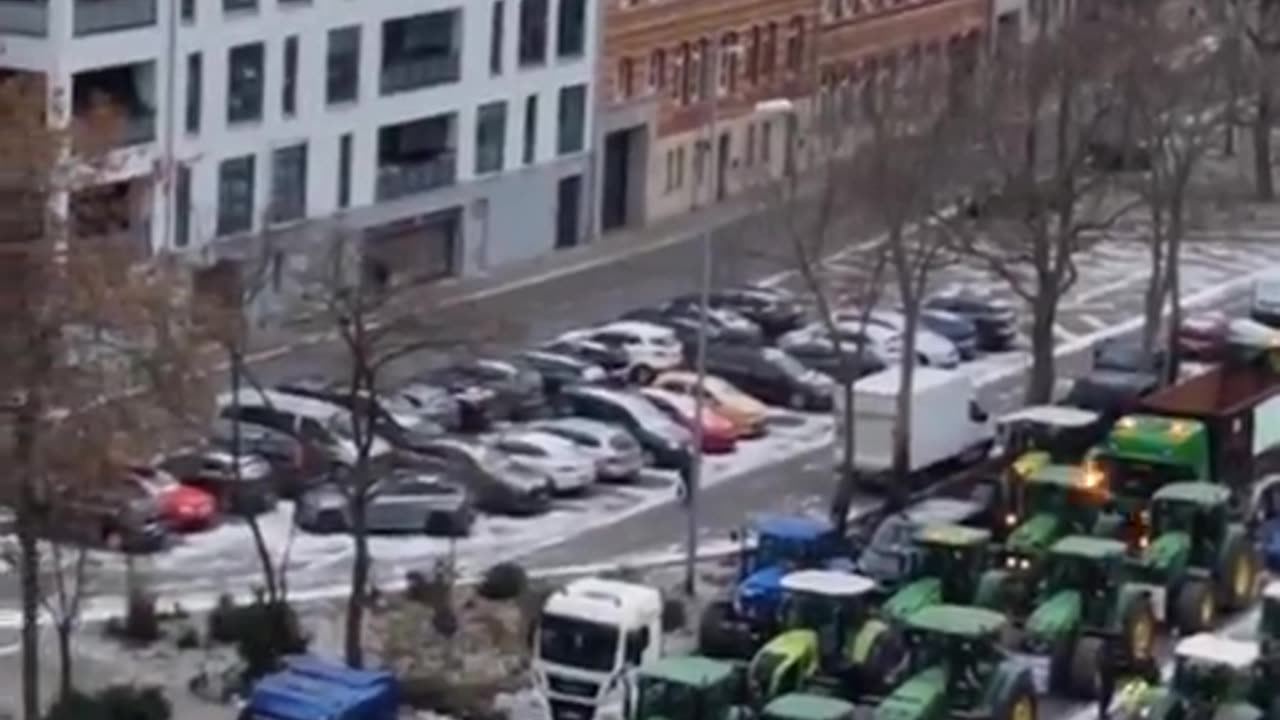 Farmer protest Germany - Erfurt 8.1.2024