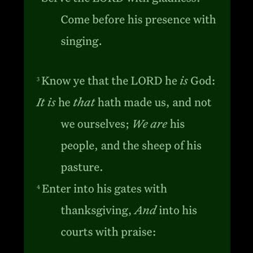 Morning Prayer 351: Psalm 100:1-4