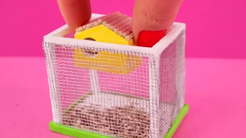 DIY handmade, mini pet nest for Barbie dolls