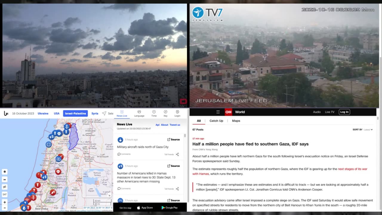 Live Video Feeds from Israel