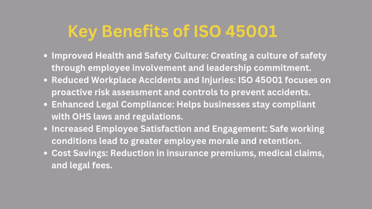 Unlocking the Benefits of ISO 45001 certification for Your Organization