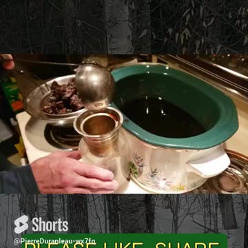 #shorts Chaga Tea Preparation Part 3