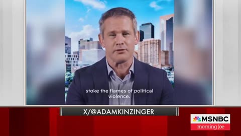 Adam Kinzinger puts support behind Biden . 'Trump poses a direct threat'