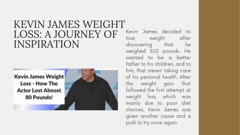 Kevin James Weight Loss: A Journey of Inspiration