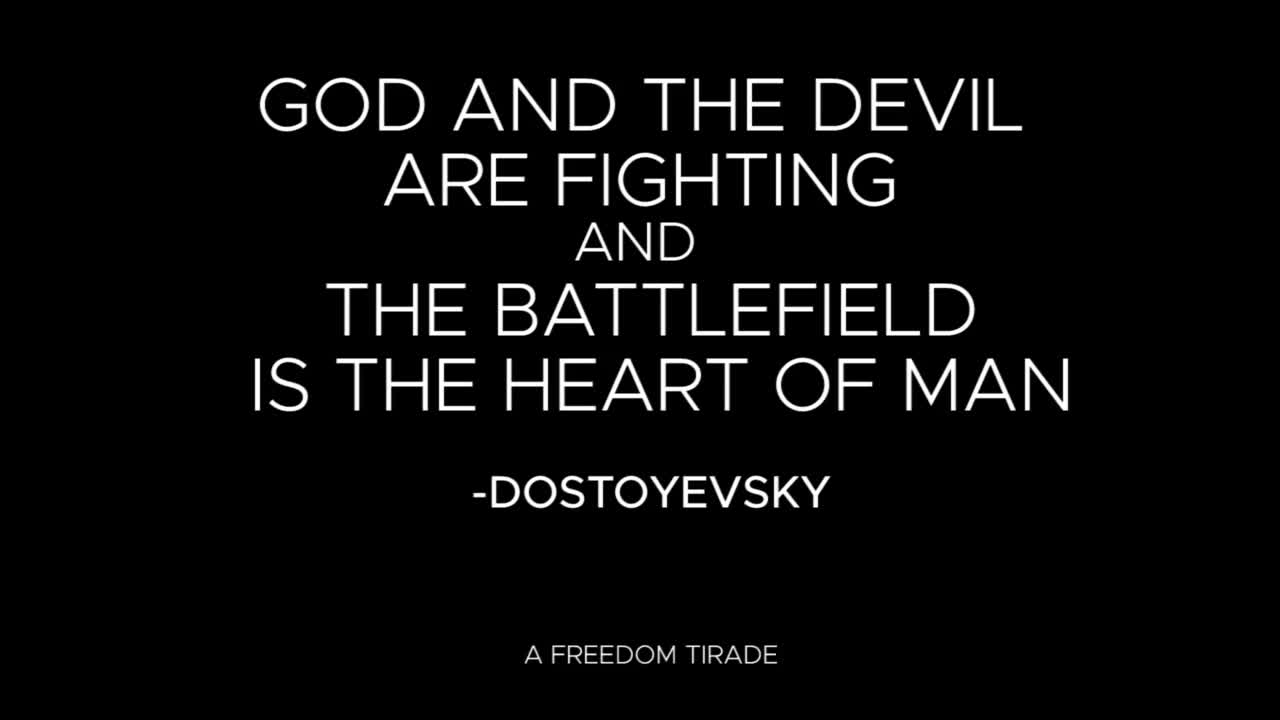 The battlefield is the heart of man - we must continue to speak out