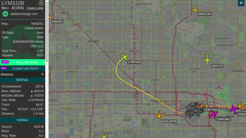 More gang banging by KPHX pilots - N882DC